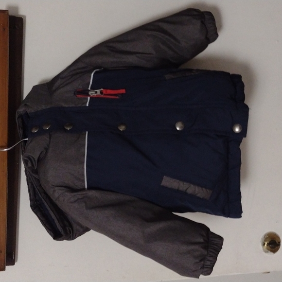 Navy/Grey Baby Gap Winter Coat 12-18 Months - Picture 1 of 3